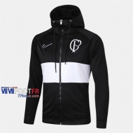 Boutique Veste Foot Coupe-Vent Corinthians Noir 2019/2020 Nouveau Promo