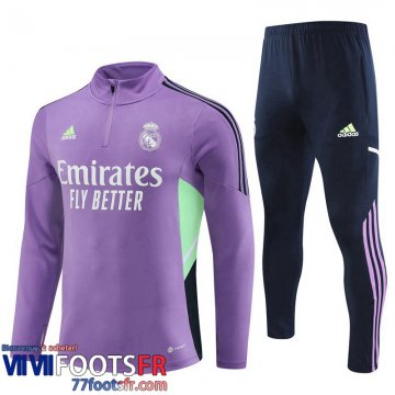 Survetement de Foot Real Madrid bleu marine Homme 2022 2023 TG617