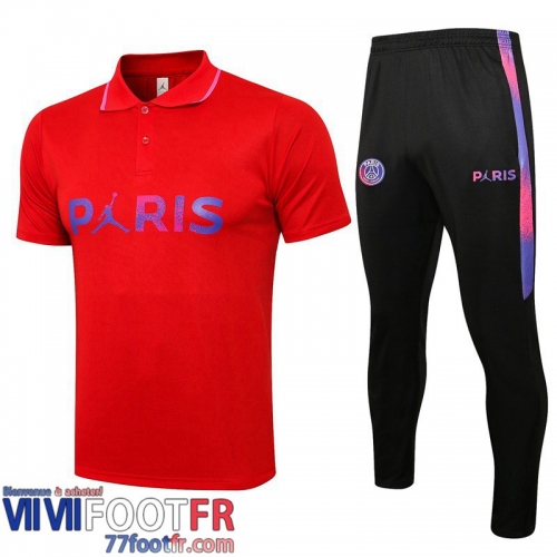 Polo foot PSG Paris rouge 2021 2022 PL47