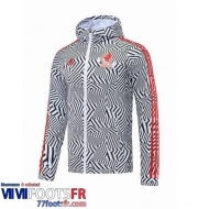 Coupe Vent - Sweat a Capuche Mexique noir et blanc Homme 2022 2023 WK188