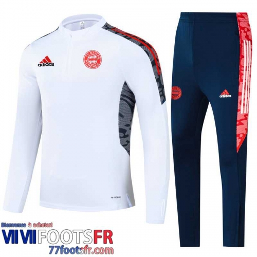 Survetement de Foot Bayern Munich blanche Homme 21 22 TG151