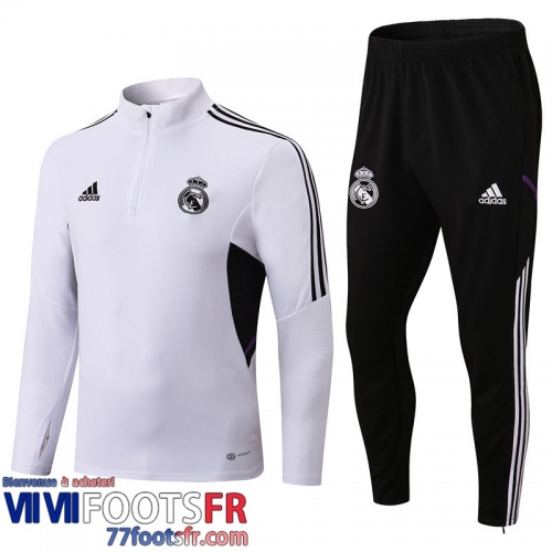 Survetement de Foot Real Madrid Blanc Homme 2022 2023 TG288