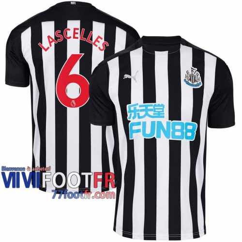 77footfr Newcastle United Maillot de foot Lascelles #6 Domicile 20-21