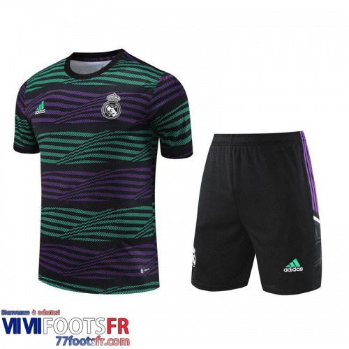 Survetement T Shirt Real Madrid Violet vert Homme 2023 2024 TG799