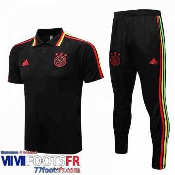 Polo foot AJAX noir Homme 2021 2022 PL403