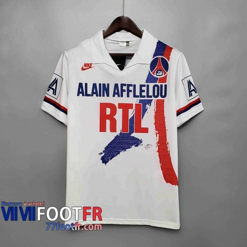 77footfr Retro Maillots foot 90 92 PSG Domicile