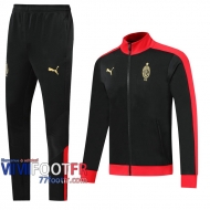 77footfr Veste Foot AC Milan Noir rouge - Classique du siecle 2020 2021 J07