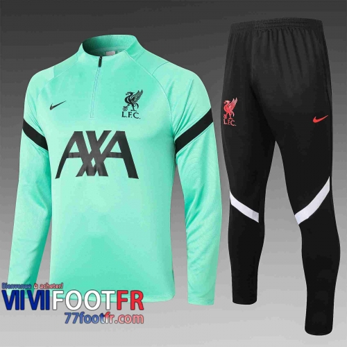 77footfr Survetement Foot Liverpool Vert 2020 2021 B440