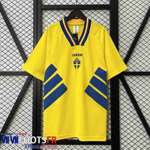 Retro Maillot De Foot Sweden Domicile Homme 1994 FG624