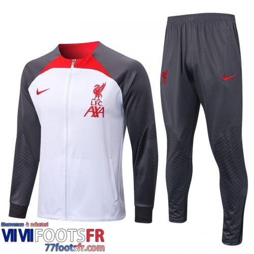 Veste Foot Liverpool Blanc Homme 2022 2023 JK557