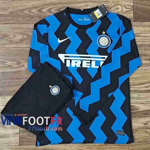 77footfr Maillots foot Inter Milan Domicile Manche Longue 2020 2021