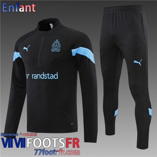 Survetement de Foot Marseille noir Enfant 22 23 TK331