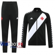 77footfr Veste Foot Vasco da Gama Diagonale noir/blanc - 2020 2021 J112