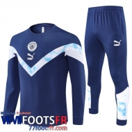 Survetement de Foot Manchester City bleu Homme 22 23 TG313