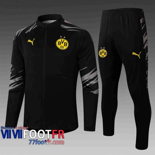 77footfr Veste foot Dortmund BVB Noir 2020 2021 A398