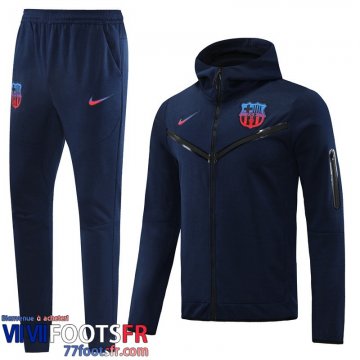 Veste Foot - Sweat A Capuche Barcelone bleu Homme 2022 2023 JK552