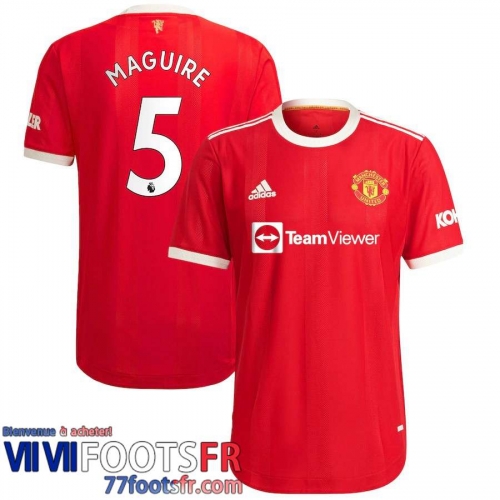 Maillot De Foot Manchester United Domicile Homme 21 22 # Maguire 5