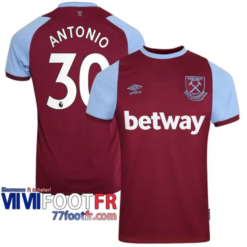 Maillot de foot West Ham United Antonio #30 Domicilee 20-21