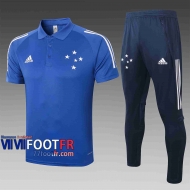 Polo de foot Cruze 2020 2021 Bleu C447#