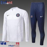 KIT: Survetement de Foot PSG Blanc Enfant 2022 2023 TK483