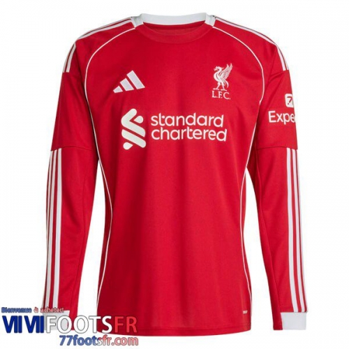 Maillot De Foot Liverpool Domicile Homme Manche Longue 25 26