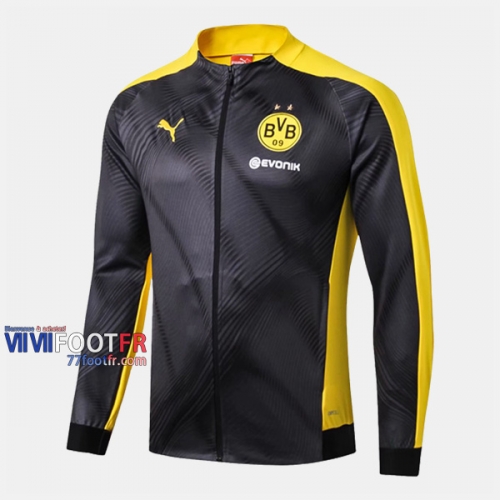 Magasins Veste Foot Dortmund Bvb Gris/Jaune 2019/2020 Nouveau Promo