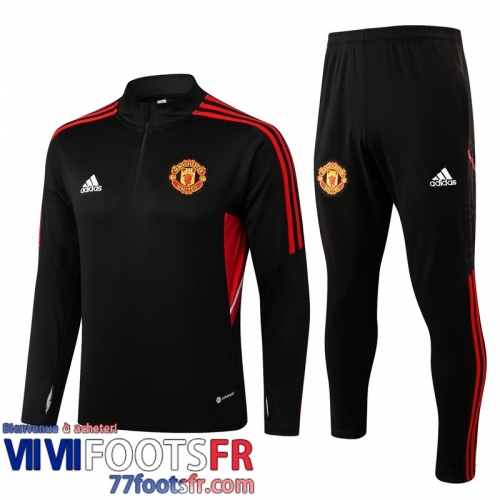 Survetement de Foot Manchester United noir Homme 22 23 TG359