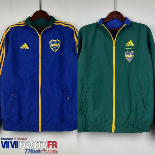 Coupe Vent Reversible Boca Juniors blue green Homme 2023 2024 D116