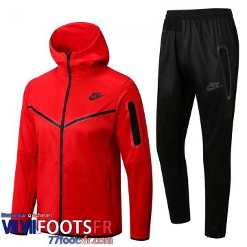 Veste Foot - Sweat A Capuche Sport rouge Homme 2022 2023 JK336