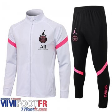 Veste Foot PSG Paris blanc 21-22 JK41