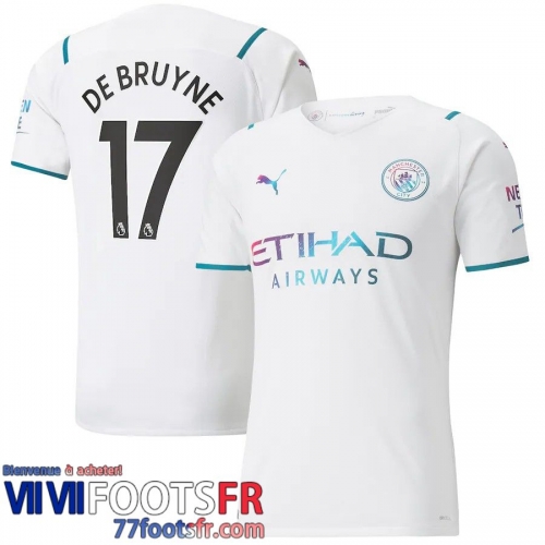 Maillot De Foot Manchester City Extérieur Homme 21 22 # De Bruyne 17