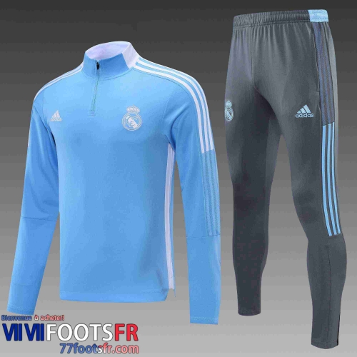 Survetement Foot Real Madrid Homme bleu 2021 2022 TG57